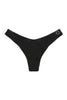 Black nero swim bottom. Back view on white background with small Copenhagen Cartel logo visible on the hip.