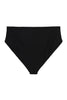 Black nero Ubud swim bottom. Back view on white background.