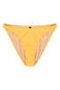 Saffron yellow Classic Bikini swim bottoms by Else. Front view on white background.