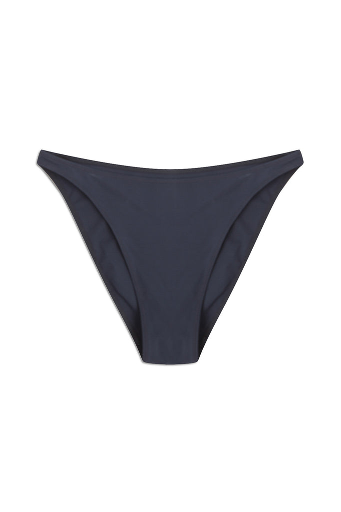 Dark blue Penelope bikini bottom by Else. Front view on white background.